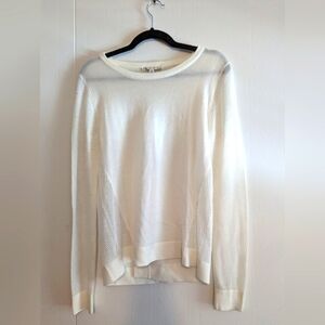 Sheer Mesh CAbi white top sized small